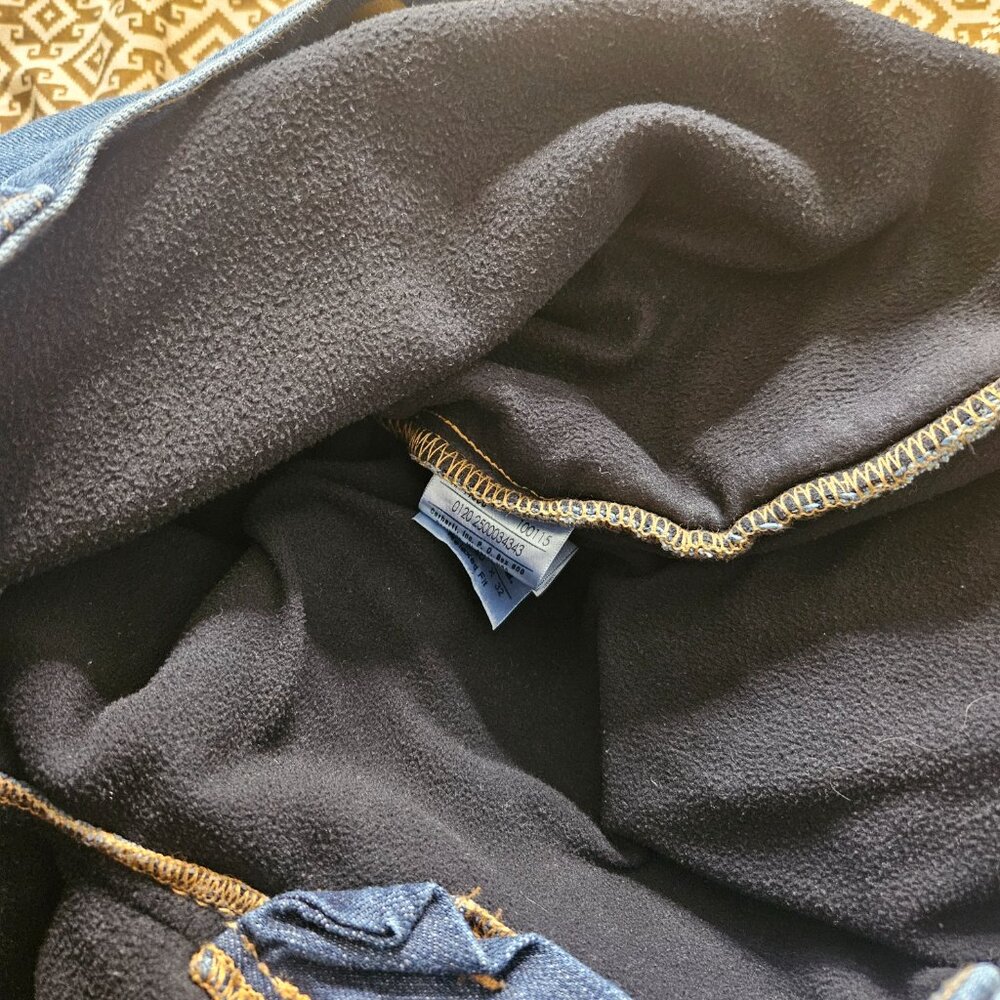 Carhartt Mens Fleece Lined Blue Jeans SZ 40×32 Pants Relaxed Fit Insulated denim - Picture 8 of 11